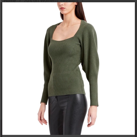BCBGMaxAzria Ribbed Sweater Top - Picture 2 of 6